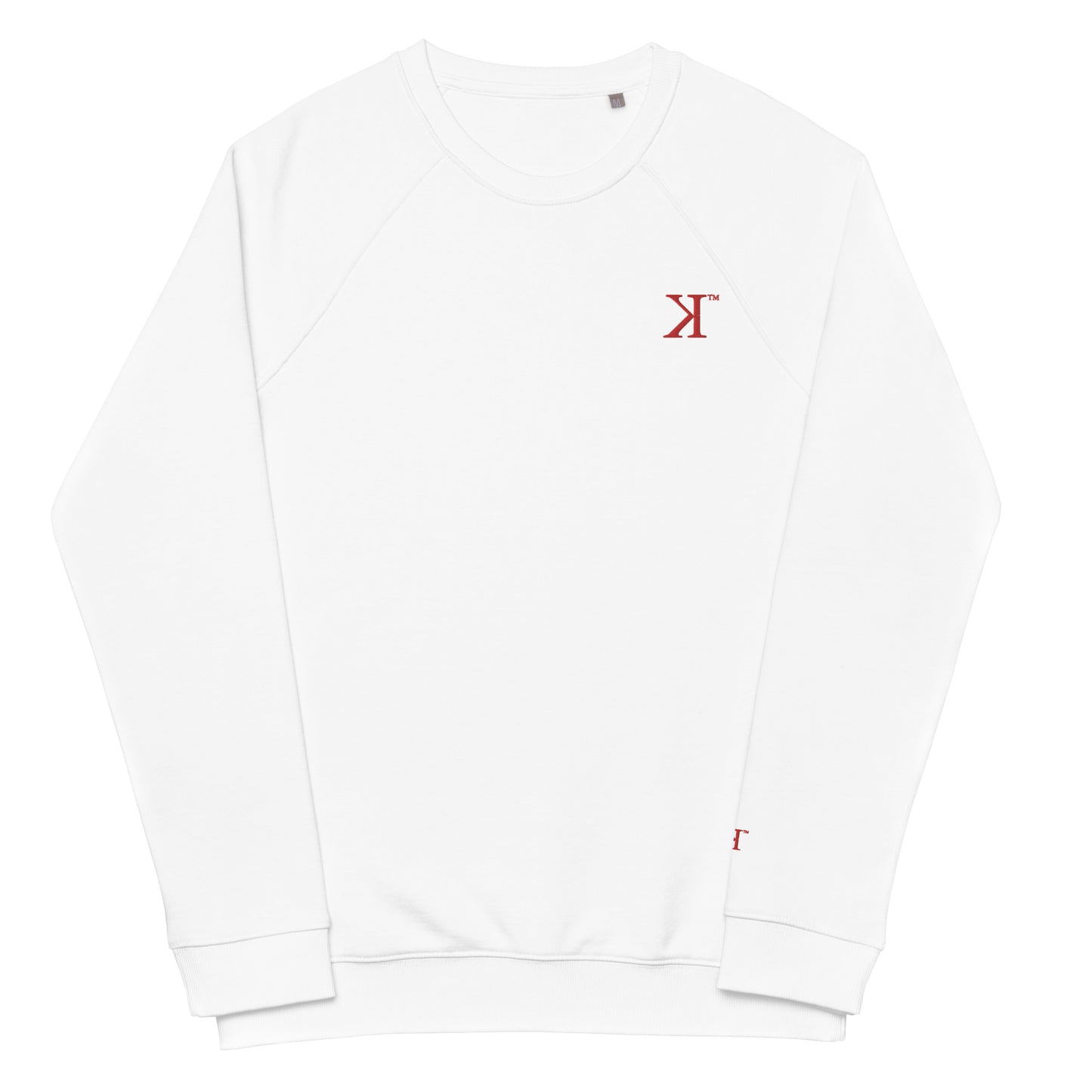 Unisex organic raglan sweatshirt